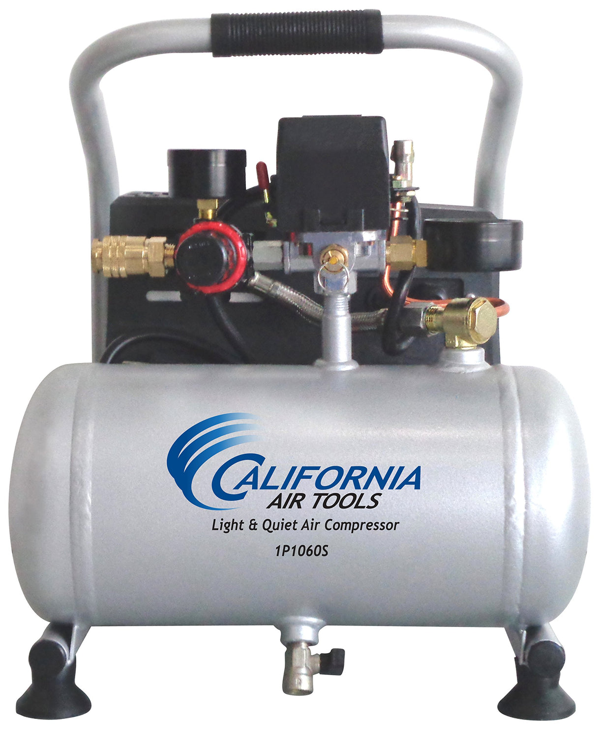 California Air Tools CAT-1P1060S Light & Quiet Portable Air Compressor, Silver California Air Tools