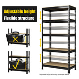 PrimeZone 32" W x 16" D x 63" H Storage Shelves - 5 Tier Adjustable Garage Storage Shelving, Heavy Duty Metal Storage Utility Rack Shelf Unit for PrimeZone