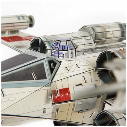 4D Build, Star Wars T-65 X-Wing Starfighter 3D Model Kit 160pc | Star Wars Toys Desk Decor | Building Toys | Paper Model Kits for Adults & Teens 12+