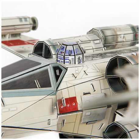 Star Wars T-65 X-Wing Starfighter 3D Model Kit by 4D Build - 160 Piece Desk Decor for Teens & Adults 4D Build