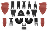 WEN MTB014 34-Piece Oscillating Multi-Tool Accessory Set with HCS Blades, Bi-Metal Blades, Sanders, and Scraper WEN