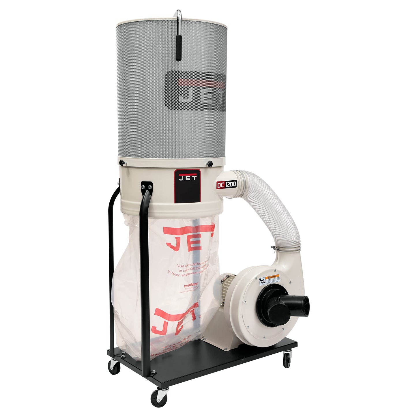 JET DC-1200VX-CK1 Vortex Cone Dust Collector, 2-Micron Canister Filter, 1200 CFM, 1Ph 230V (710702K) - WoodArtSupply