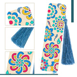 92 Pieces Unfinished Wood Bookmark with Colorful Tassels DIY Templates Blank Bookmarks Ornament Wooden Bookmarks DIY Bookmarks for Kids DIY Crafts TaoBary