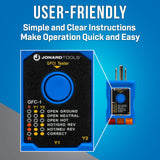 Jonard Tools GFC-1 GFCI Outlet Tester – Circuit Analyzer and Ground Fault Receptacle Tester for Standard North American AC Electrical Outlets, JONARD TOOLS