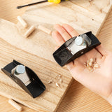 Lanties 2 Pcs Small Wood Planer Hand Tool 3.54 x 1.18 x 0.79 Inch Trimming Block Plane Woodworking Deburring Wood Shaver for Novices Veterans Lanties