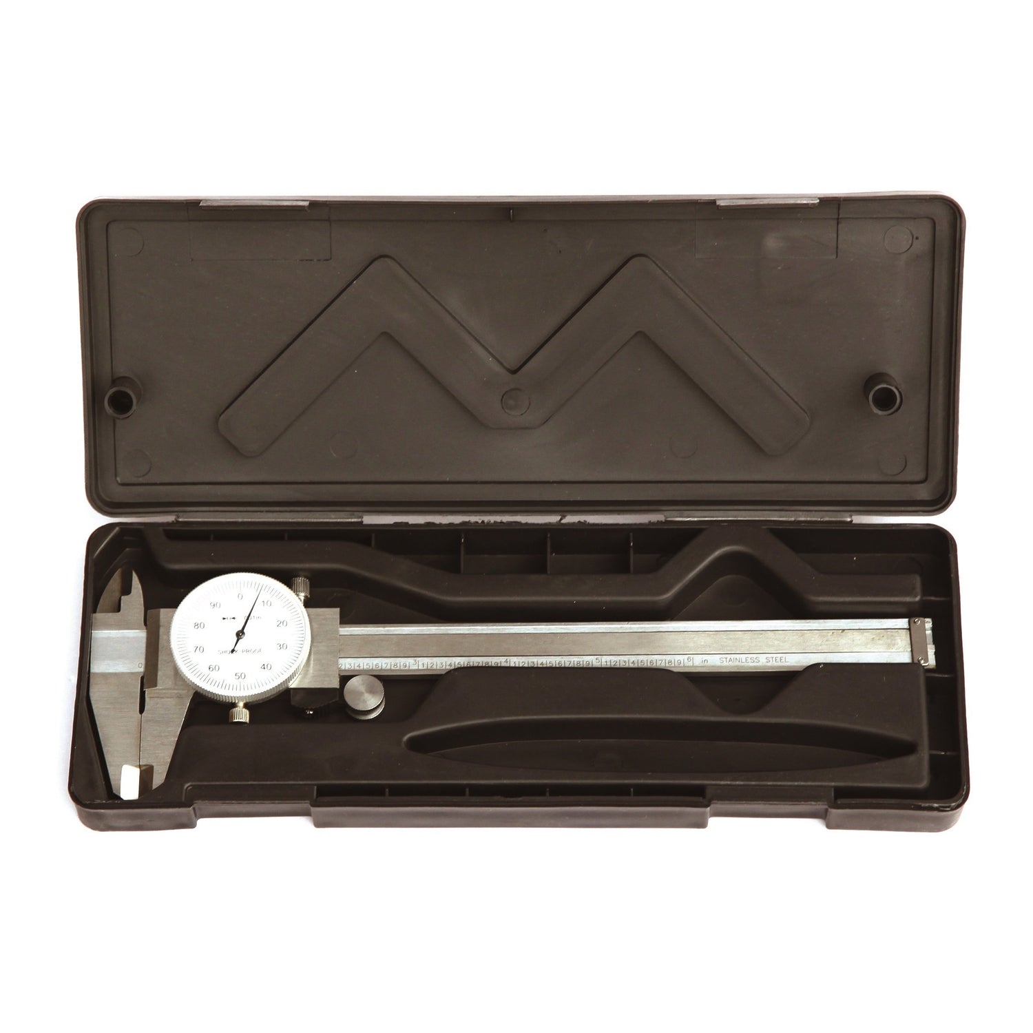 HFS (R) 0-6" Stainless Steel 4 Way Dial Caliper .001" Shock Proof HFS