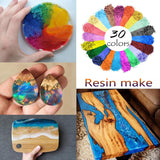 Mica Powder, 30 Color Pigment, Natural Cosmetic Grade Shimmer Mica Powder for Epoxy Resin/Bath Bombs/Candle/Soap/Lip Gloss/Slime.Soap Making Dye (30 NTWJNJY