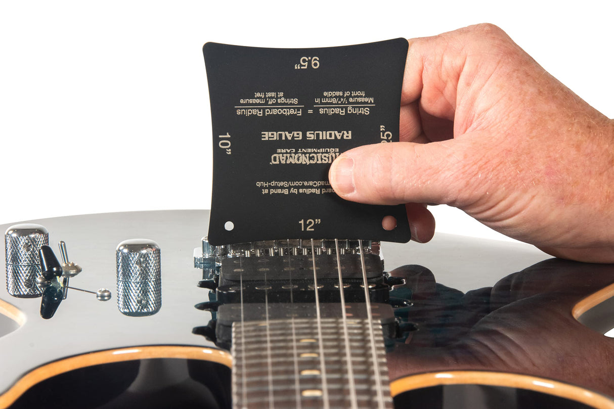 MusicNomad Precision Fretboard and String Radius Gauge Tool - 2 pc. Set (MN603) MusicNomad
