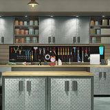 Daanxw Pegboard Rack Garage Storage Steel Horizontal Peg Board Pack,Steel Pegboard Heavy Duty- 4 Pack Metal Peg Board Tool Organization Panels Daanxw