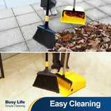Yocada Commercial Dustpan with Comb Outdoor Indoor Perfect for Courtyard Garage Lobby Mall Market Floor Home Kitchen Room Office Pet Hair Rubbish Yocada