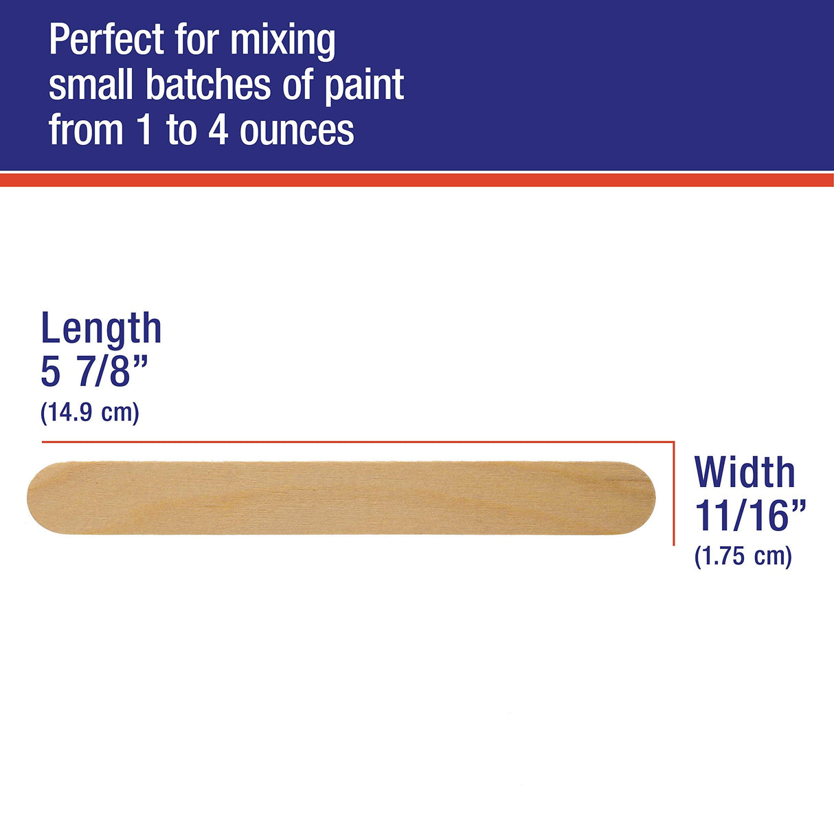 TCP Global Wood Paint Mixing Sticks - 50 Pack - Automotive, Crafts, Airbrush, Art TCP Global