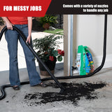 Vacmaster VWMB508 1101 5 Gallon Wall-Mount Wet/Dry Vacuum with Remote Control Operation Red Vacmaster