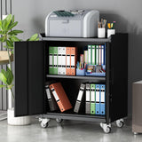 Metal Storage Cabinet with Wheels,Garage Storage Cabinet with Adjustable Shelves and Doors and Lock,Sturdy and Durable Heavy Duty Utility Storage KILISTEELS