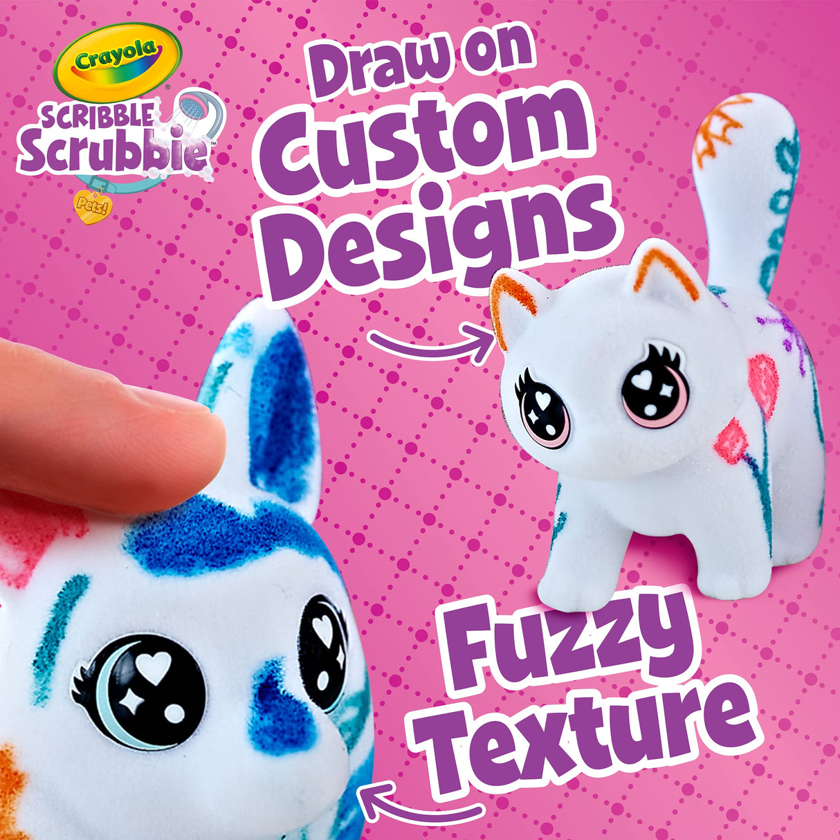 Crayola Scribble Scrubbie Pets Tub Set, Washable Pet Care Toy, Toys for Girls & Boys, Holiday Gifts for Kids, Ages 3, 4, 5, 6 Crayola