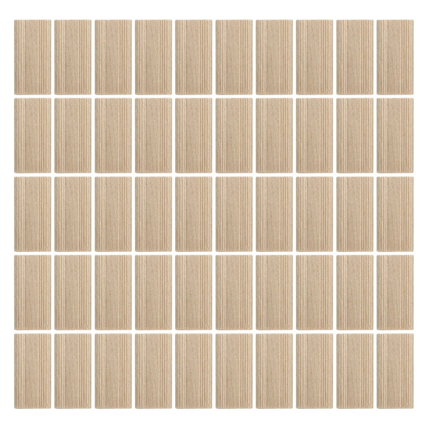 50PCS Domino Tenon Wood Domino Tenon Beech Cabinet Making And Frame Engineering, Domino Tenon For Beech Wood For Furniture Sewing, 6X20X40mm FTVOGUE
