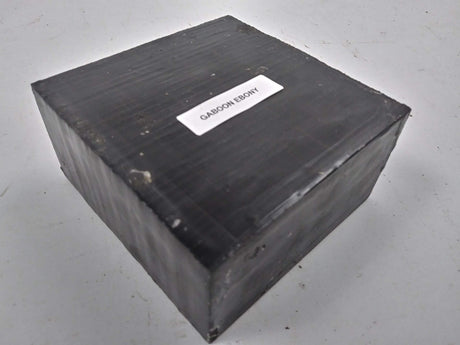 Exotic Black Ebony Wood Bowl Blank for Turning Measuring 4 x 4 x 2 Inches Generic