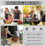 MyLifeUNIT Artist Apron, Adjustable Painting Apron with 10 Pockets for Arts and Craft, Black Canvas Pottery Apron for Women Men MyLifeUNIT