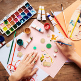 300 Pieces Natural Half Wooden Balls Split Wood Balls Half Craft Ball Unfinished Wood Balls Wood Mini Hemisphere Balls for DIY Projects Kids Arts, 6 Jetec