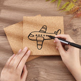 OLYCRAFT 2PCS Square Bulletin Boards 6 x 6 inch Non Self-Adhesive Wood Cork Board 0.6 inch Thick Square Cork Board Cork Tiles for Wall Decoration, OLYCRAFT