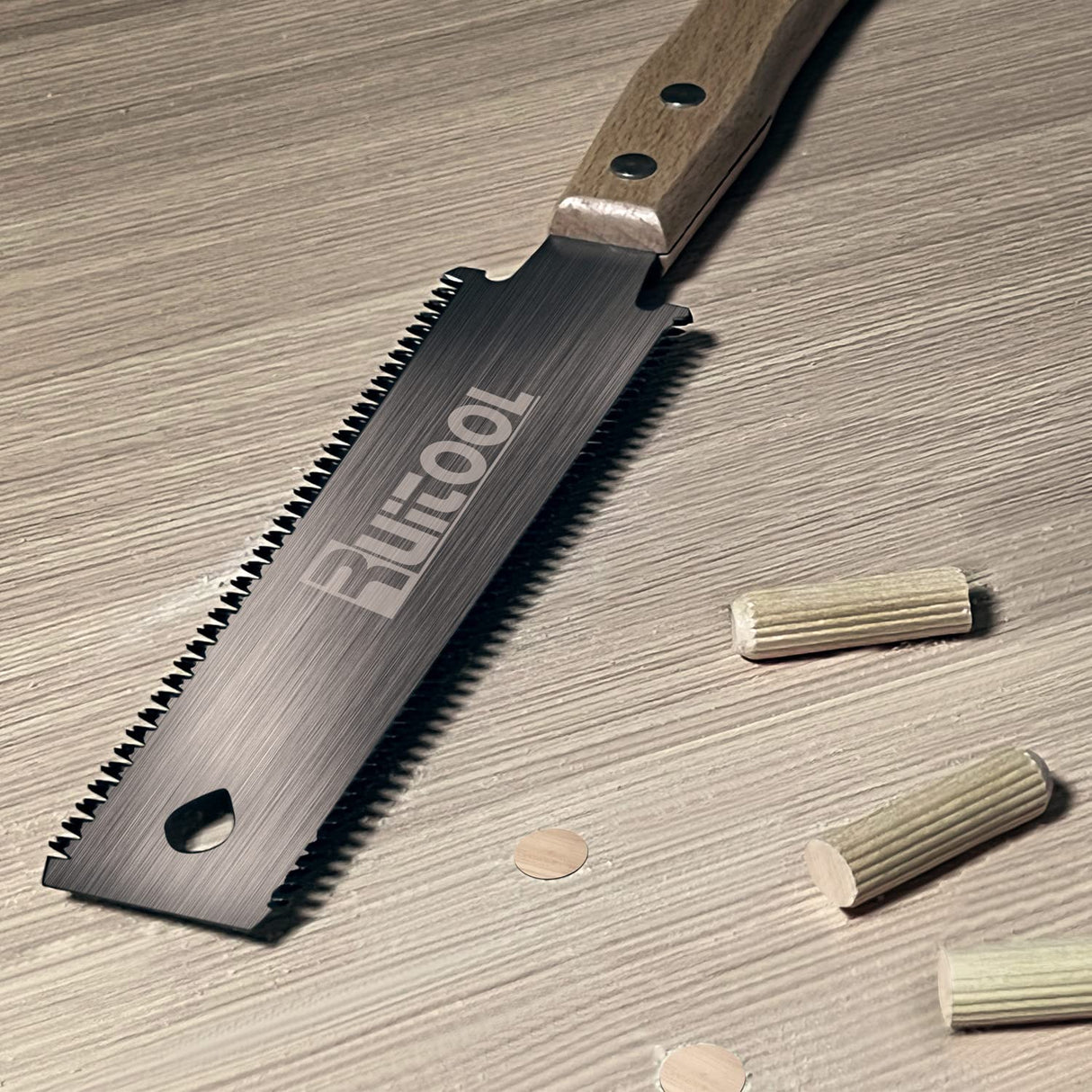 RUITOOL Japanese Hand Saw Double Edge Sided Pull Saw Ryoba SK5 Flexible Blade 10/14/17/18 TPI Flush Cut Beech Handle Wood Saw for Woodworking Tools RUITOOL