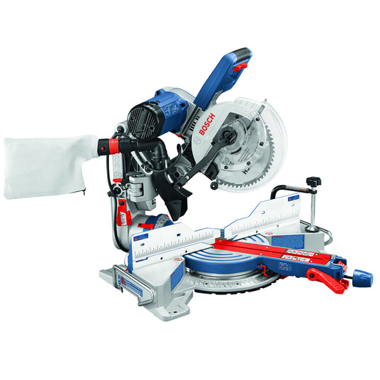 BOSCH CM10GD Compact Miter Saw - 15 Amp Corded 10 In. Dual-Bevel Sliding Glide Miter Saw with 60-Tooth Carbide Saw Blade - WoodArtSupply