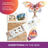 Ugears Butterfly 3D Mechanical Model Self-Assembling Wooden Miniature DIY Set Wooden Box Brainteaser UGEARS