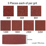 Coceca 3x18 Inch Sanding Belts, 21 Packs Belt Sander Paper Aluminum Oxide Sandpaper (Assorted 3 Each of 40 60 80 120 180 240 320 Grit) for Sander Coceca