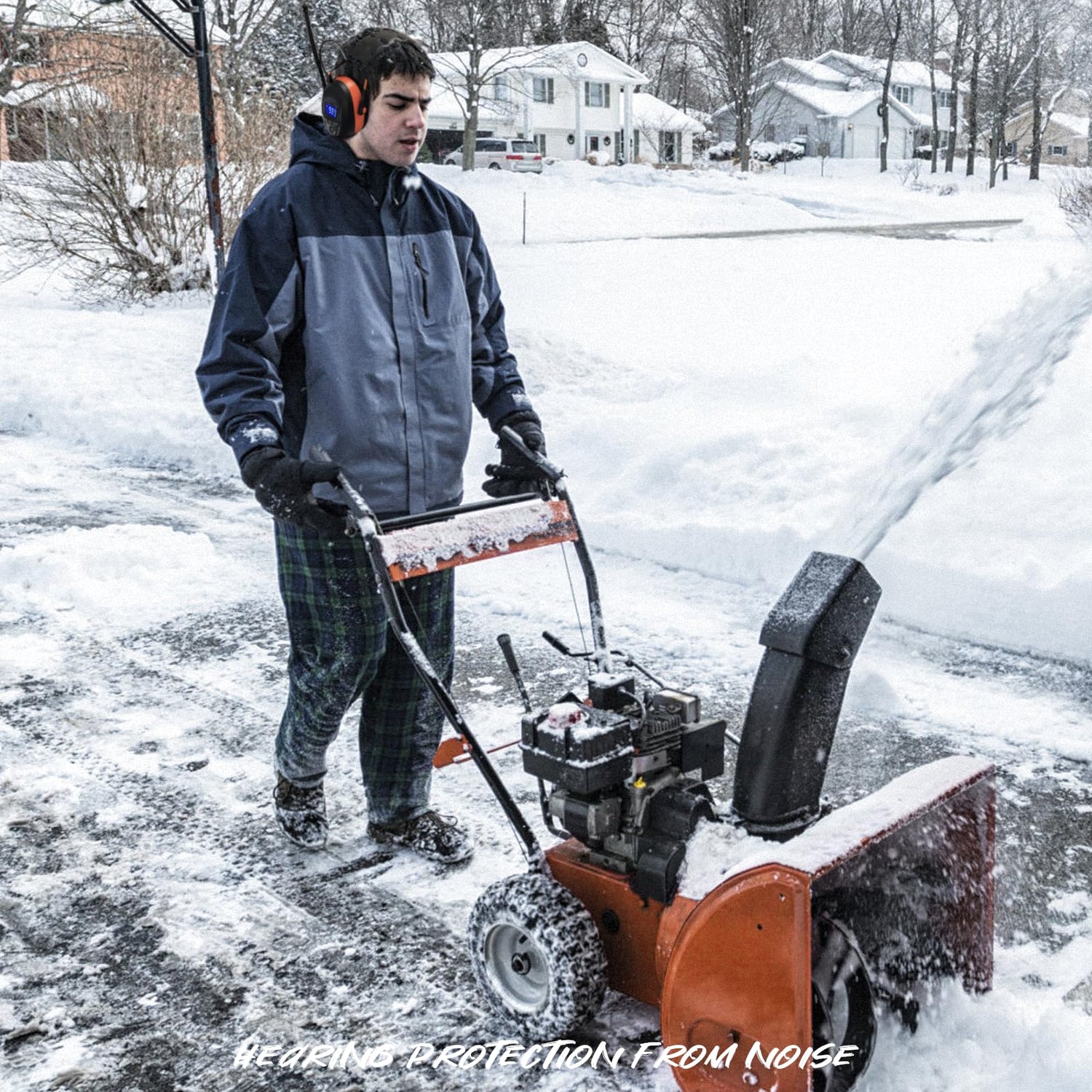 Safety Earmuffs with Bluetooth FM Radio for Mowing, NRR 29dB Industrial Ear Hearing Protection Ear Muffs, Noise Cancelling Wireless Headphone - 2023 Gardtech