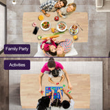 seonyou Solid Wood Kitchen Dining Table Mid Century Modern Wooden Dining Room Table Rectangular Kitchen Table Rustic Restaurant Table seonyou