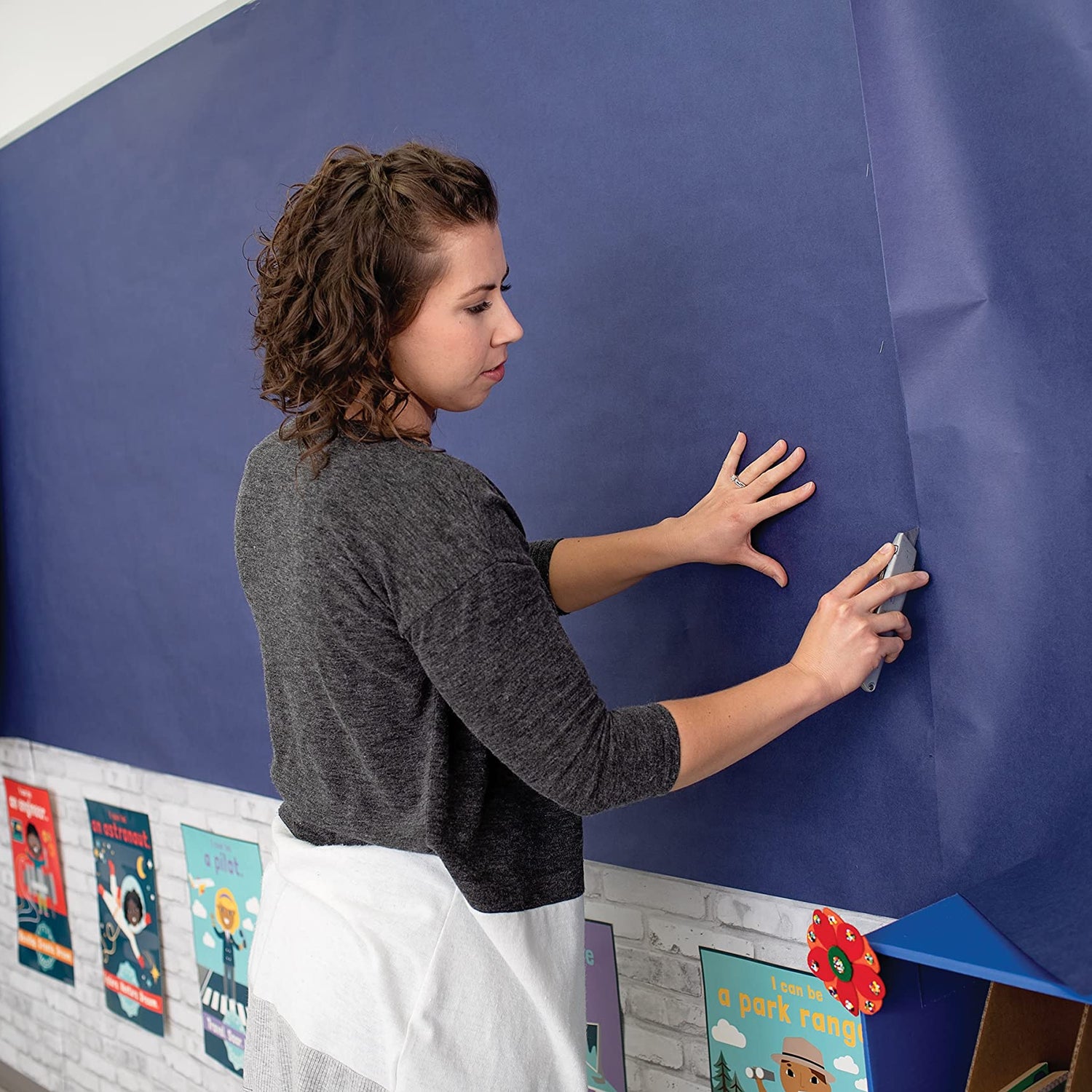 Rainbow Colored Kraft Duo-Finish Paper, Black, 36" x 1,000', 1 Roll Pacon