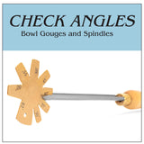 Savannah Steel Angle/Bevel Gauge for Wood Turning Tools and General Workshop Tool Angle Checking Savannah