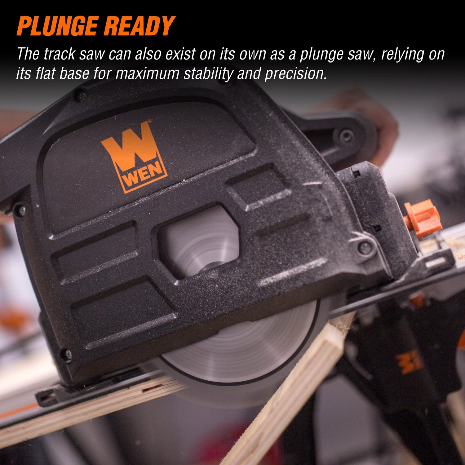 WEN CT1065 10-Amp 6.5-Inch Plunge Cut Sidewinder Circular Track Saw,Black WEN