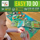 CRAFTILOO Woodland Sewing Kit for Kids, Fun and Educational Fairytale Craft Set for Boys and Girls Age 7-12, Sew Your Own Felt Forest Animal Craft CRAFTILOO