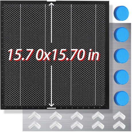YOOPAI Honeycomb Laser Bed 400x400mm Honeycomb Working Table with Aluminum Panel for Laser Cutter Engraver Accessories, Desktop Protection, Fast Heat YOOPAI