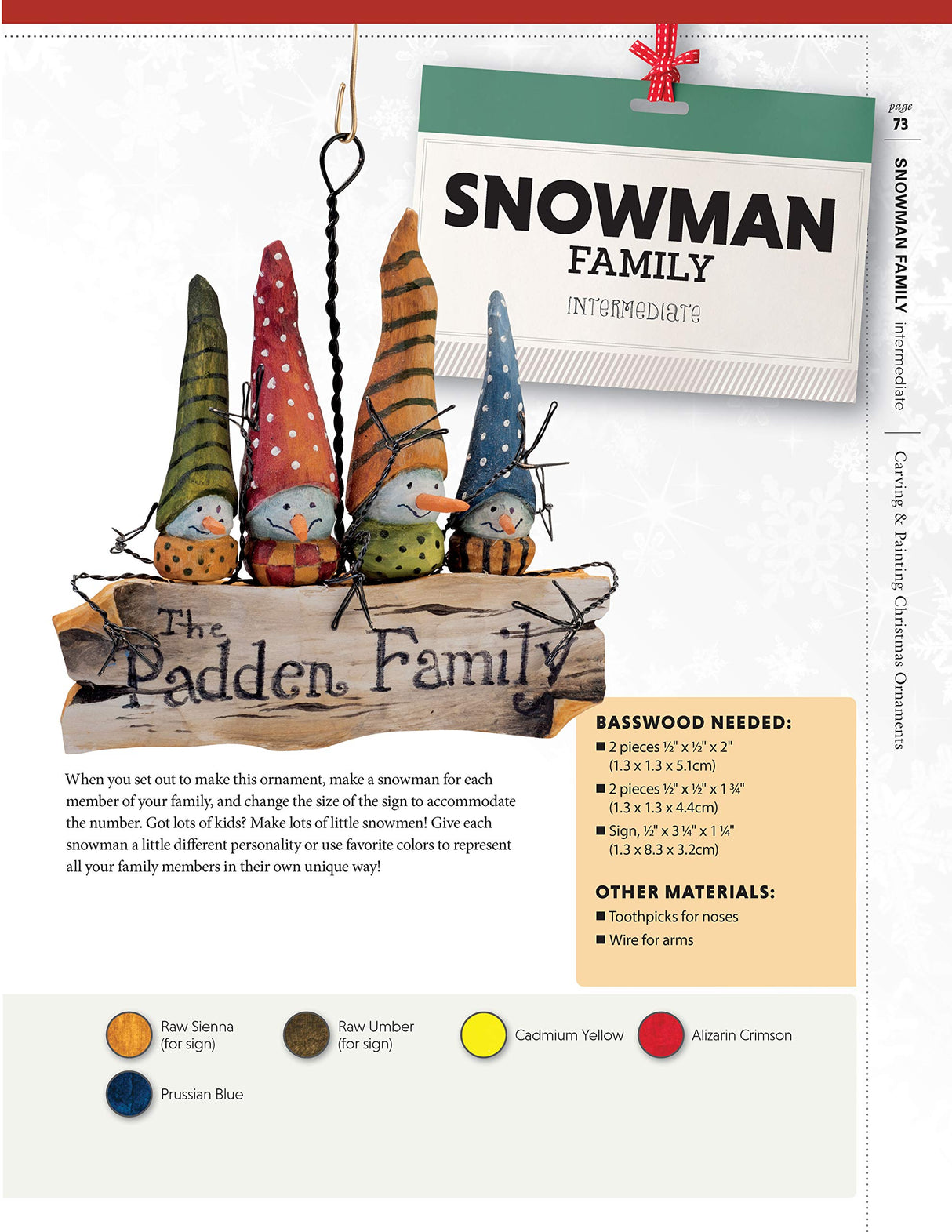 Carving & Painting Christmas Ornaments: Easy Techniques for 23 Patterns in Wood (Fox Chapel Publishing) Step-by-Step Projects for Beginner, Fox Chapel Publishing