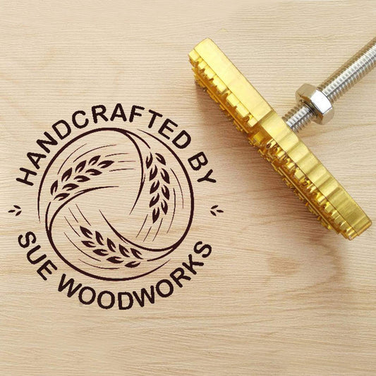 Custom Branding Iron for Wood - Handcrafted Logo Stamp (3"x3") by Arokimi - WoodArtSupply