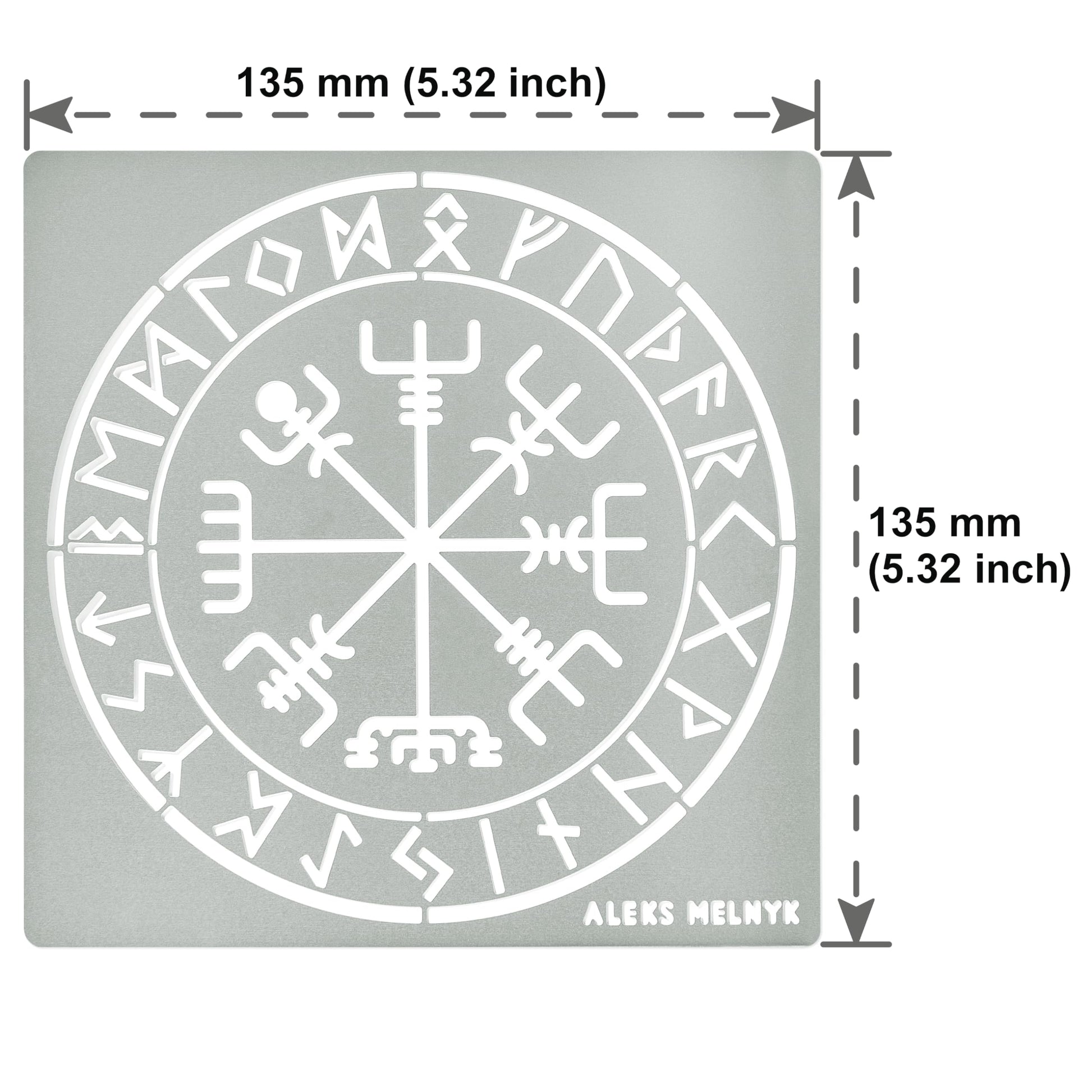 Aleks Melnyk #63 Viking Stencil, Rune Symbols, Celtic Metal Patterns, Bindrune, Scandinavian Runes, Vegvisir Compass, Template Craft Wood Burning, - WoodArtSupply