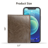 VZZNN 12 PCS Leather Bifold Wallets for Men,Men’s Wallet Bulk for DIY Engraving,With money clip,card holder(6 Black & 6 Brown) VZZNN