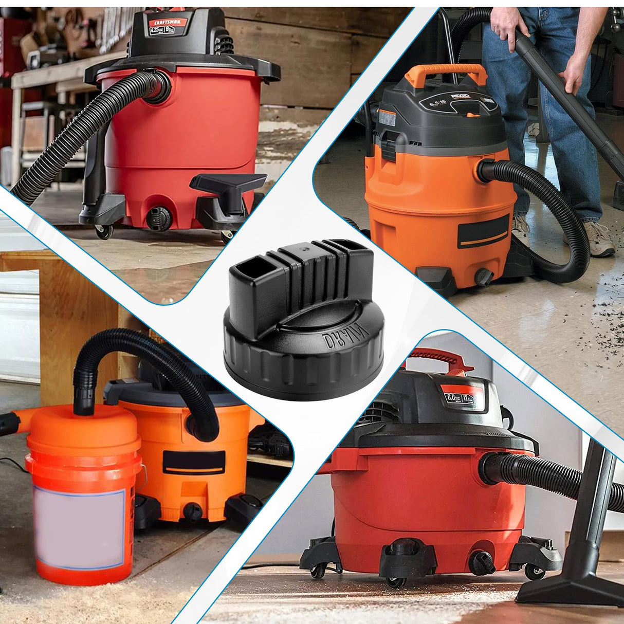 47922 Vac Drain Cap Compatible with Ridgid Shop Vacuum Cleaner and Craftsman Shop Vacuum, 1.97'' ID Wet/Dry Vacuum Replacement Drain Cap（1pack） GYPNS