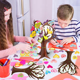 WATINC 16Pcs Valentine’s Day Christian Heart Trees Craft Kits, Make Your Own God’s Love Valentine Trees Decorations, DIY Easter Jesus Faith Trust WATINC