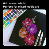 ARTISTRO White Paint Pen for Rock Painting, Stone, Ceramic, Glass, Wood, Tire, Fabric, Metal, Canvas. Set of 5 Acrylic Paint White Marker Water-based ARTISTRO