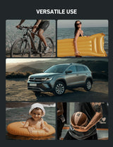 AstroAI Tire Inflator Portable Air Compressor Pump 150PSI 12V DC/110V AC with Dual Metal Motors &LED Light，Automotive Car Accessories&Two mode for AstroAI