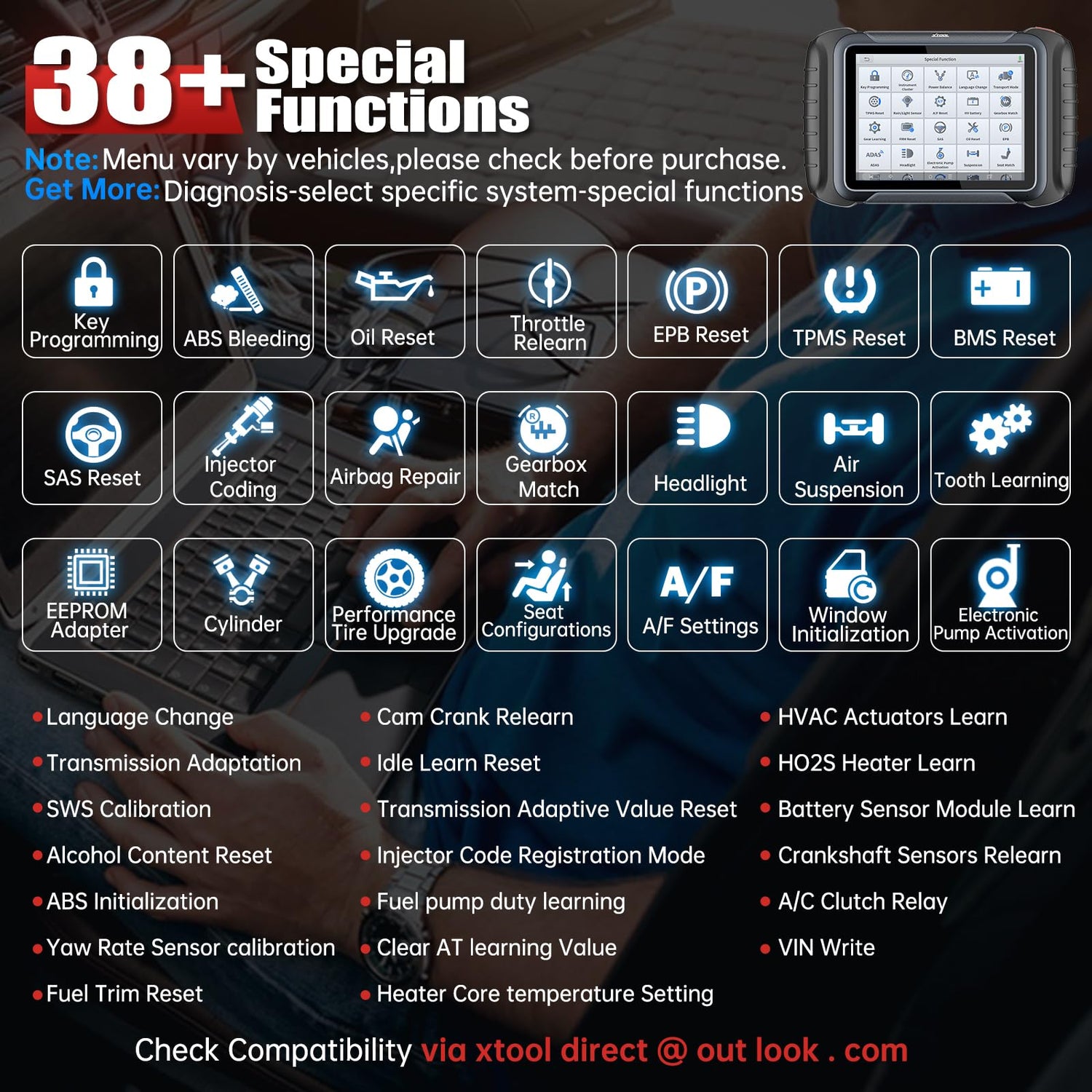 XTOOL D8S Bidirectional Automotive Diagnostic Scan Tool, 3-Year Update, Topology Mapping, ECU Coding/38+ Services/Full Diagnostic Scanner/Crankshaft XTOOL