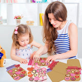 WATINC 30PCS Valentine’s Day Love Candy Jar Craft Kit, Make Your Own Valentines Thankful Candy Mason Jar, DIY Love Heart Candy Jar Decor Craft WATINC