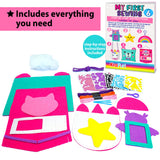 KRAFUN My First Sewing Kit for Beginner Kids Arts & Crafts, 6 Easy DIY Projects of Stuffed Animal Dolls and Plush Pillow Craft, Instructions & Felt, KRAFUN