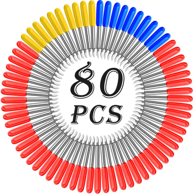 Cludoo 80PCS Replacement Blades for Cricut Blades for Explore Air 2/Air 3/Maker/Maker 3/Expression, 60PCS 45° Standard Blades, 10 PCS 30° Fine Point