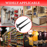 ALISWAT 10Pcs Slatwall Knife Shelf Brackets, 8 inch Metal Slatwall Bracket with Lip, Heavy Duty Shelf Slatwall Accessories for All Slat Wall Panels ALISWAT