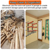 Thanaddo 3-Level Lumber Storage Rack, Wall Mount Wood Organizer Heavy Duty Metal Wall, Lumber Tool Box Organizer Rack, Wall Lumber Wood Rack Workshop Thanaddo