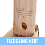 CARTMAN Cedar Blue Bird Box House, Wood Bird Houses for Outside, Hummingbird House for Outside Clearance Garden Country Cottages CARTMAN