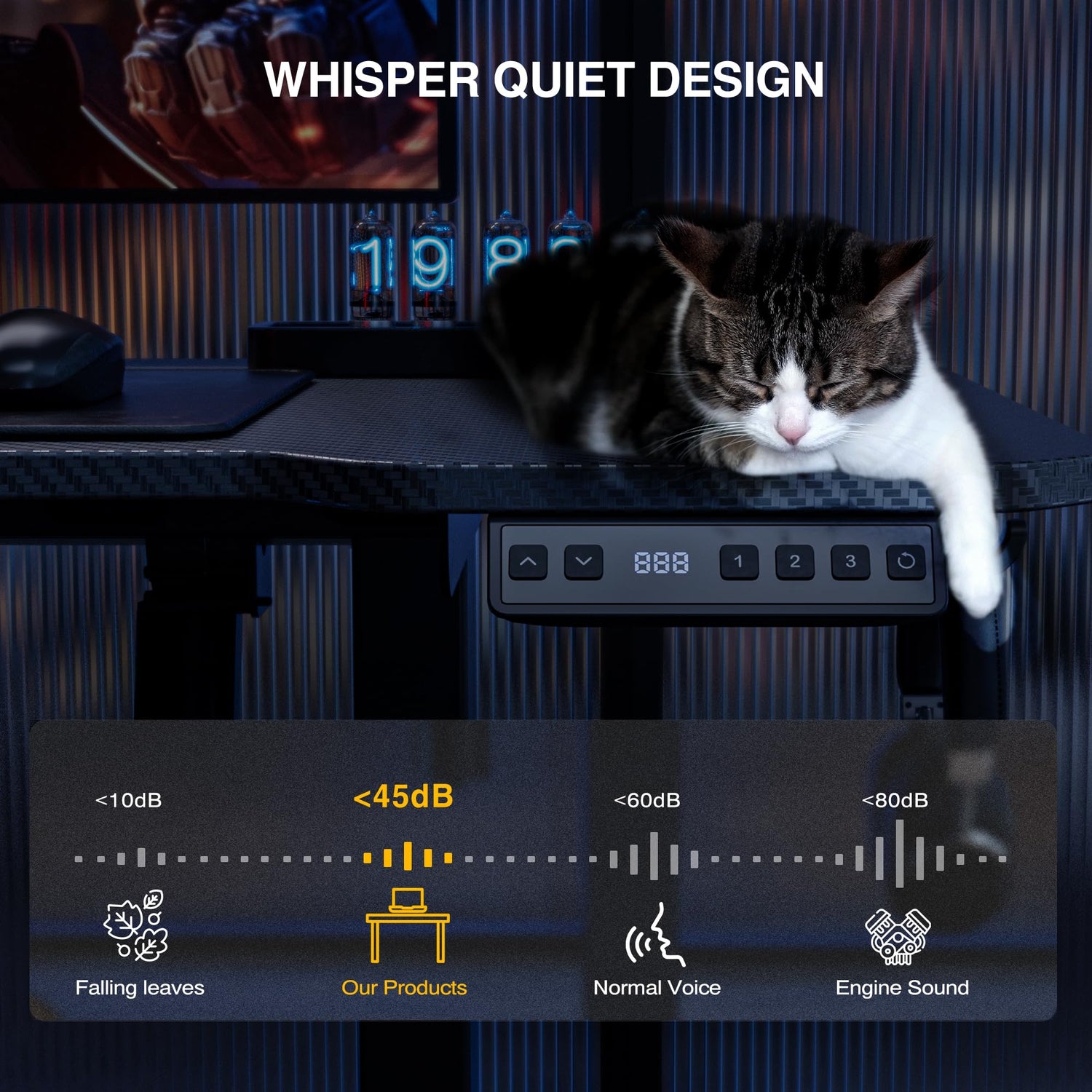 Acrolix 59" Reversiable L-Shaped Electric Standing Desk Adjustable Height Gaming Stand Up Corner Desk Sit Stand Home Office Computer Desk with Splice Acrolix